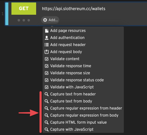 Creating a capturing rule