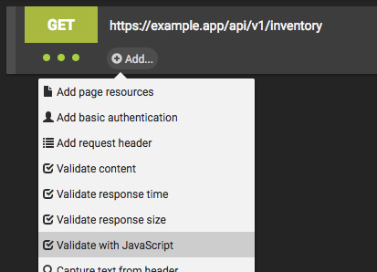 Adding a JavaScript validator